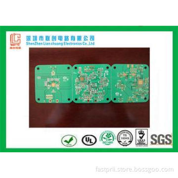 Green soldermask  quick turn pcb fabrication 2 layer 1 oz c